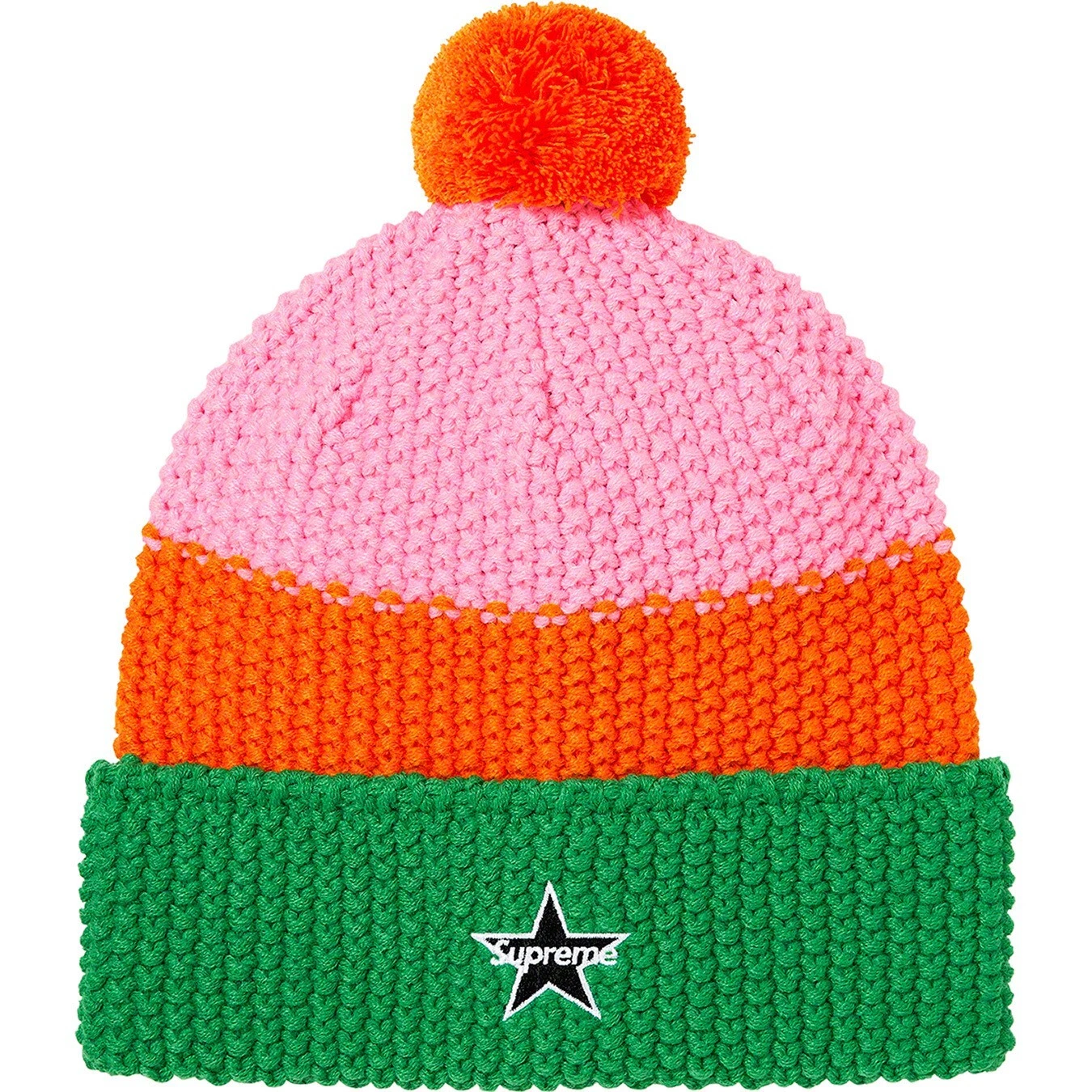 Supreme   FW20 Alpine Beanie Orange Green Pink   Acrylic Cuffed Winter   NEW! ✨️