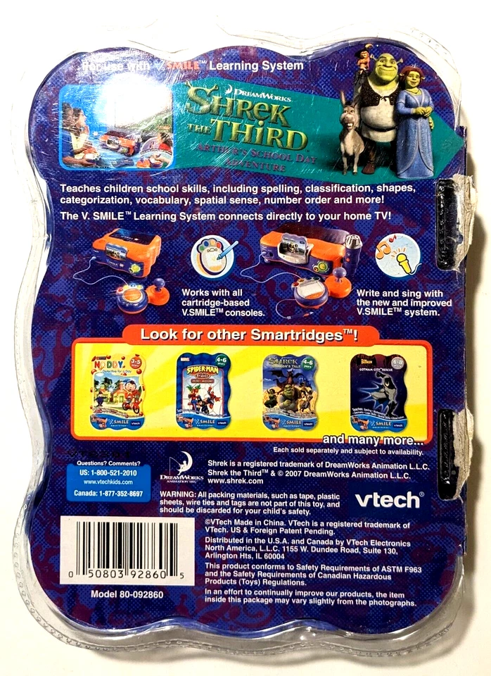 Shrek the Third Videogame for VTECH V Smile NEW - Image 2 of 4