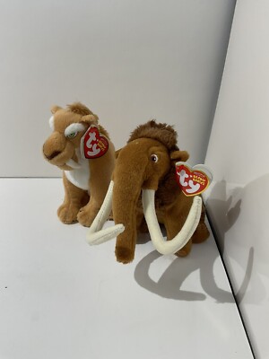 TY Beanie Baby - MANNY the Mammoth ( Ice Age 3 Movie Beanie ) 8.5''...NEW