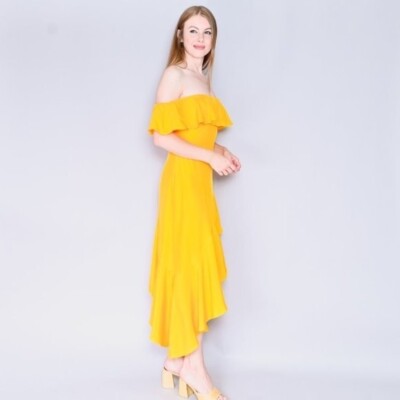 elegant red dress for women LaDivine CC2349 Glitter Formal Long A Line Prom Dress