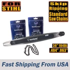 Holzfforma 36in .404 .063 104DL Bar & Skip Ripping Saw Chain For Stihl 088 070