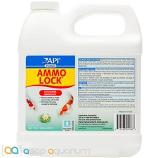 API Pond Ammo Lock 64oz Detoxifies Ammonia Makes Pond Water Safe for Koi Fish