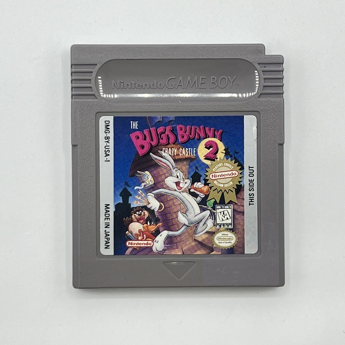Nintendo Game Boy Bugs Bunny Crazy Castle 2 Official Tested 
