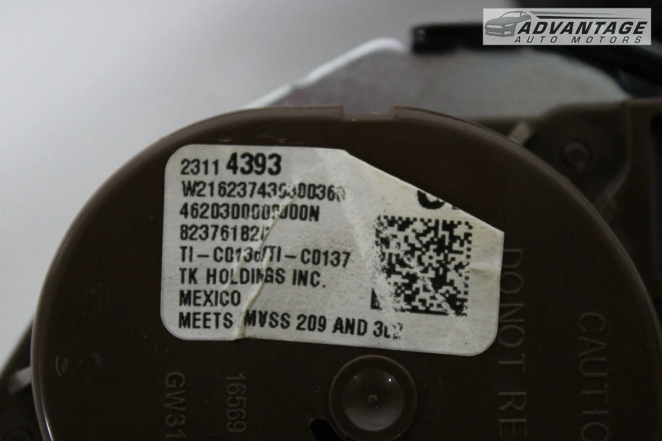 CADILLAC XTS 2013-2019 segunda fila trasero lado izquierdo cinturón de seguridad retractor OEM Foto 4 de 4