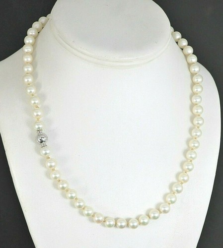 1893 Mikimoto 18K Gold 7-7.5mm Akoya 