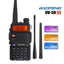 Baofeng UV5R Tri-band 136-174MHz 220-260MHz 400-520MHz Radio Walkie Talkie UV-5R