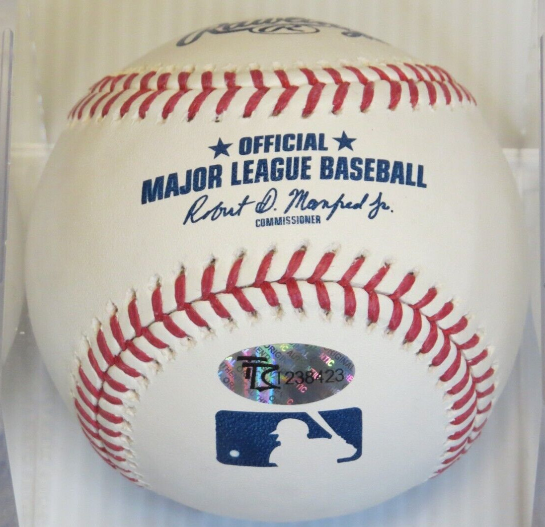 KISS ACE FREHLEY AUTOGRAPH BASEBALL DISPLAY & PHOTO GUITAR PICK & DONRUSS CARD