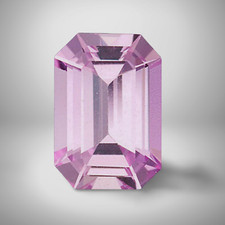 Pink Sapphire Emerald Cut Gemstone 0.60 Cts - 6x4 mm VVS Loose Gem