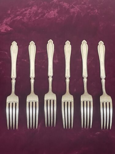 HORQUILLAS DE CENA WM A ROGERS HEIRLOOM MCM LOTE DE 6 - Imagen 4 de 8