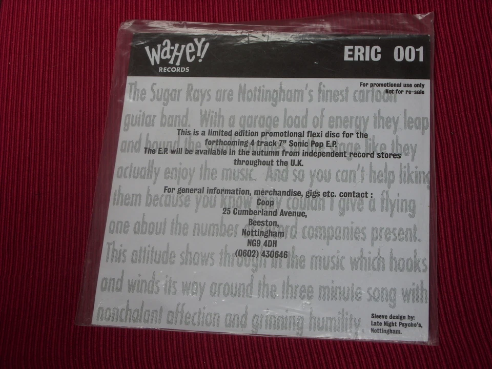 Sugar Rays:  Sonic Pop Sampler rare flexi 7" - Image 3 of 3