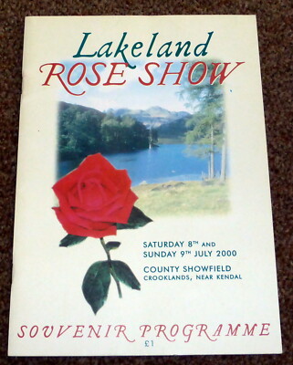 VINTAGE - LAKELAND ROSE SHOW 2000 GUIDE PROGRAMM - SEHR GUTER ZUSTAND - KOSTENLOSER VERSAND