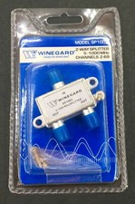 Winegard Sp1002 2-Way Indoor Tv-Cable Spitter 5-1000Mhz Channels 2-69 RV, Camper
