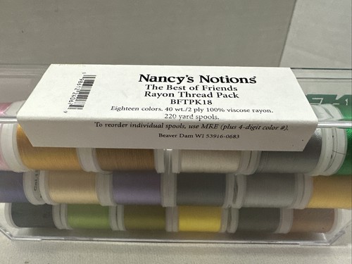 2 NEW!!PACKS OF 18 SPOOLS OF MADEIRA RAYON 220 YARDS SPOOLS Best of Friends - Picture 4 of 7