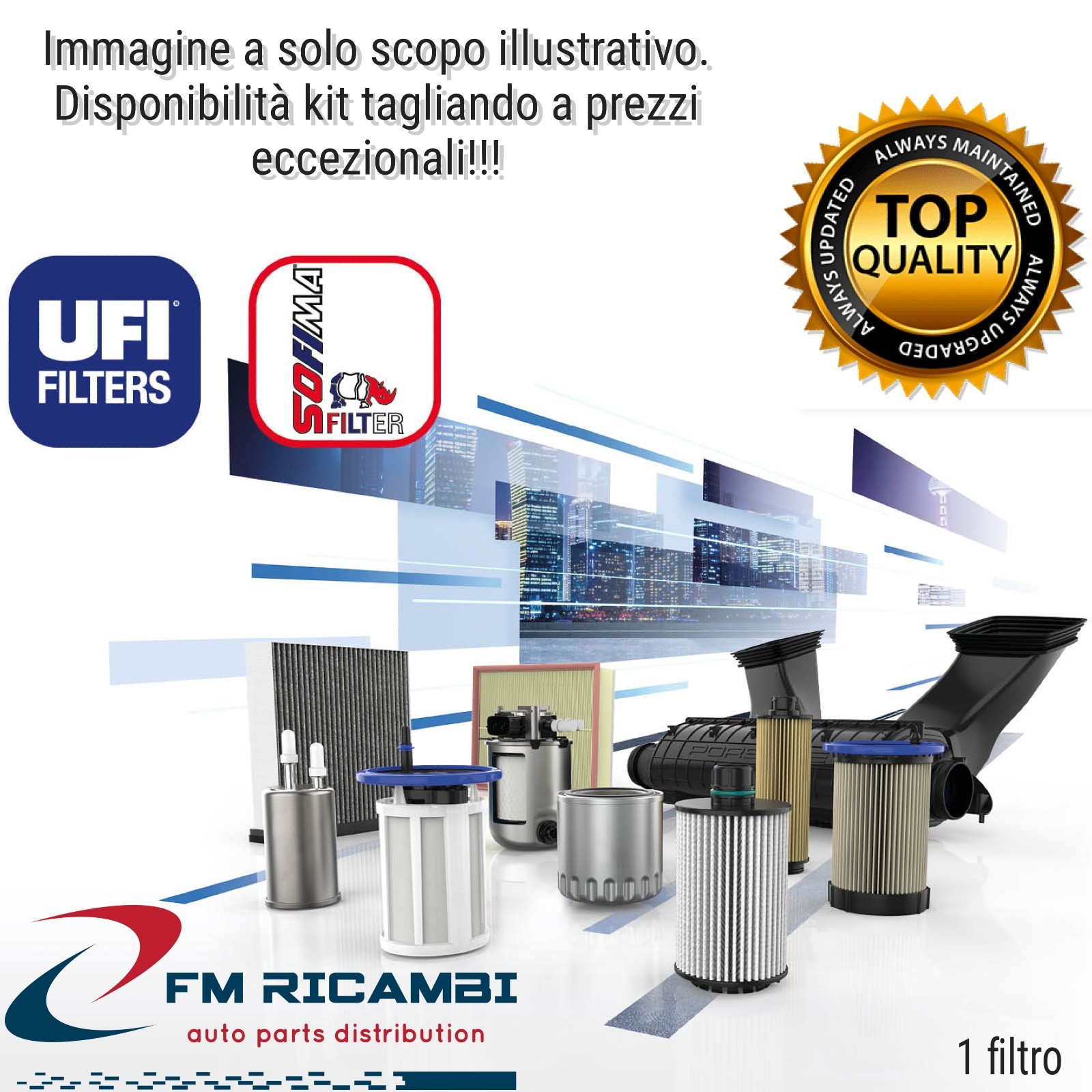 27.490.00 UFI FILTRO ARIA PER CICLO MOTORI