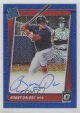 2021 Panini Donruss Optic Blue Mojo Prizm 79/99 Bobby Dalbec #RRS-BD Auto 14uk