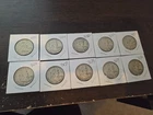 10 x Franklin Half Dollars EXACT COIN 5$ Face Value lot silver inflation #16