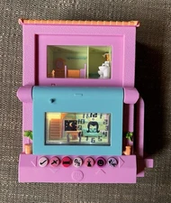 2006 MATTEL Pixel Chix 2 STORY HOUSE Pink & Blue Interactive-Works!