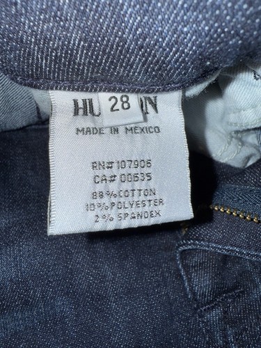 Hudson Krista Super Skinny Jeans Blue Stretch Dark Low Rise Women 28x29 EUC - Picture 9 of 9
