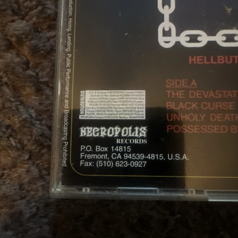 Nifelheim - Nifelheim CD - OG 1995 US Release RARE Necropolis NR 007 Black Metal Foto 3 de 4