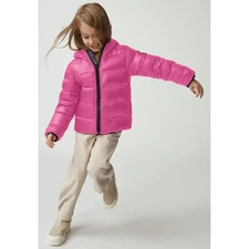KIDS CANADA GOOSE CYPRESS PACKABLE 750 PACKABLE DOWN PUFFER JACKET  PINK XS
