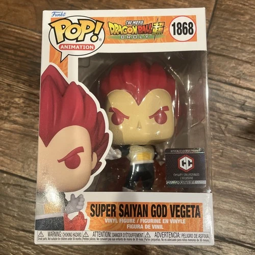 Funko POP Super Saiyan God Vegeta #1868 Chalice Collectibles Exclusive DB Super
