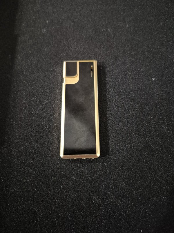 Vintage Windmill Slim Butane Lighter Gold Tone Japan 