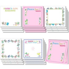 Gueevin 20 Pcs Mahjong Sticky Notes Gifts Self Adhesive 3 x 3 inches, Pink