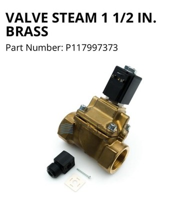 STERIS P117-997-373 STEAM VALVE SOLENOID ASSEMBLY CU 1-1/2 F BURKERT DIN NIB