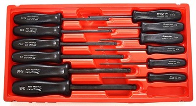 Snap-On 12pc SAE Standard Ball End Hex Driver Allen Wrench Set SDAB FREE SHIPPIN