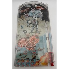 Vintage Marx Johnny Apollo Moon Landing Pinball Game Tin Litho Space Toy