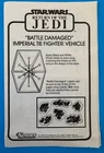 STAR WARS 1983 KENNER TIE-FIGHTER BATTLE DAMAGE INSTRUCTIONS