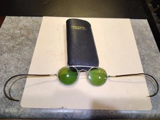 Rare Vintage Bausch & Lomb Green Lens Safety Glasses Steampunk Sunglasses