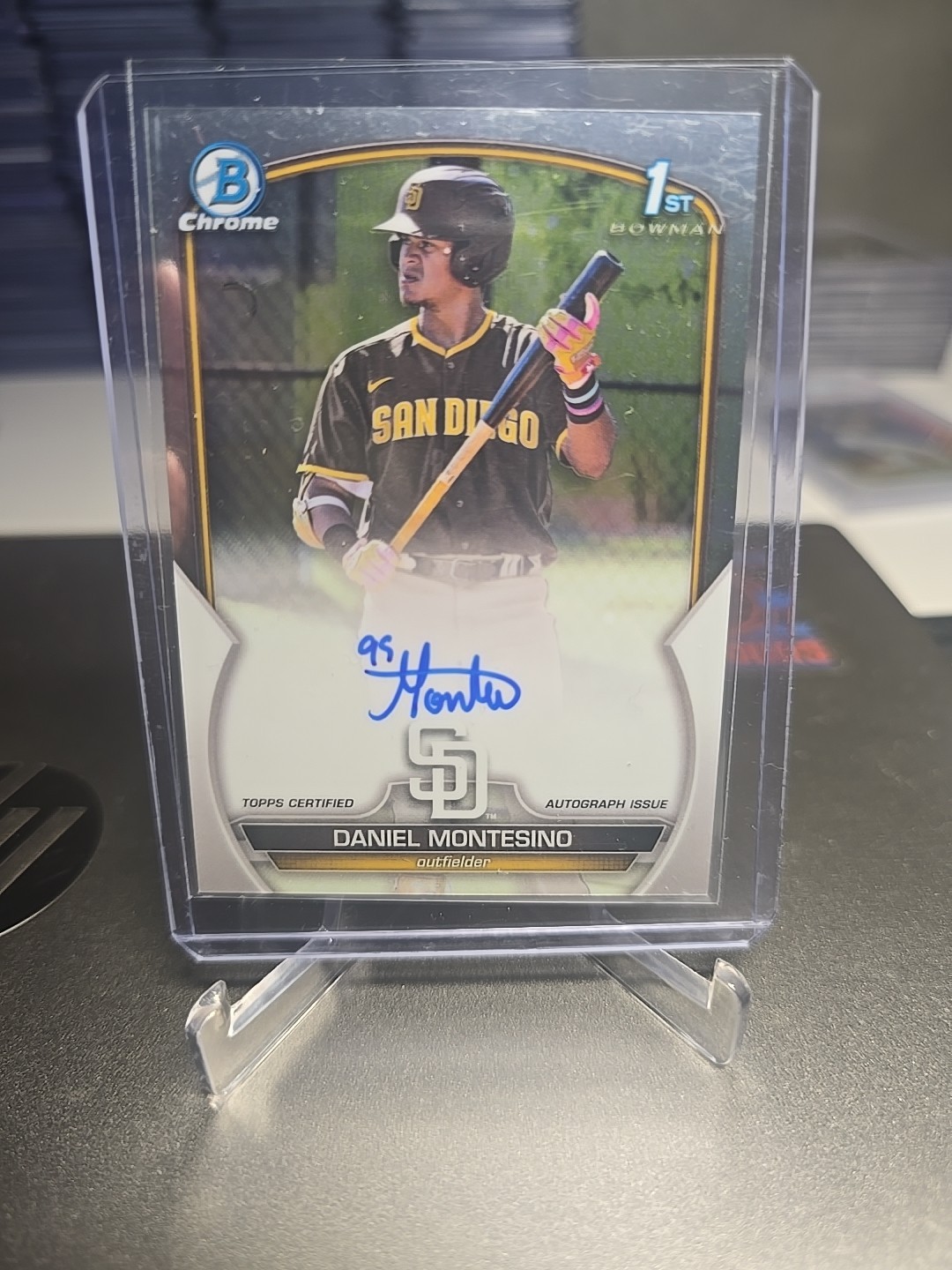 2023 Bowman - Chrome Prospect Autographs Daniel Montesino #CPA-DM (AU, RC)