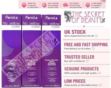 Fanola No Yellow Color Cream Colouring Blonde Hair Dye Anti Yellow Toner 100ml