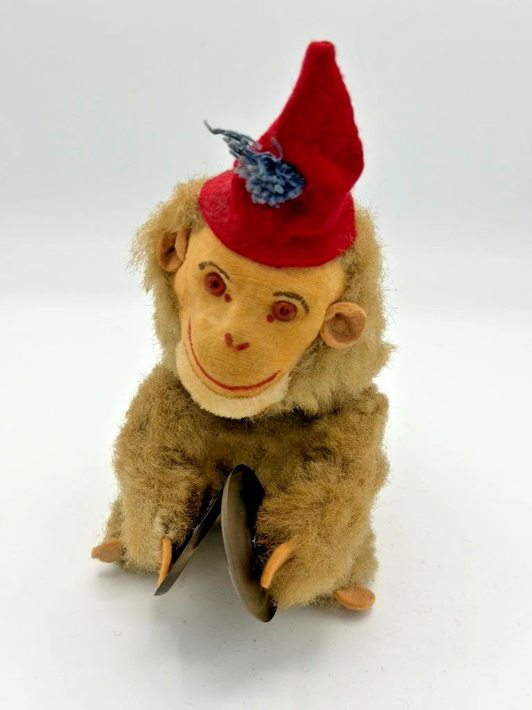 Jouet Mécanique Ancien Singe Automate Musical Clockwork Monkey With Cymbals