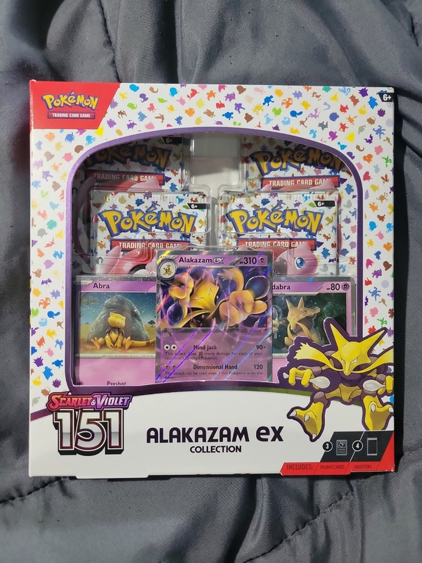 Pokemon TCG, Scarlet & Violet 151 Alakazam EX Collection Box Factory Sealed