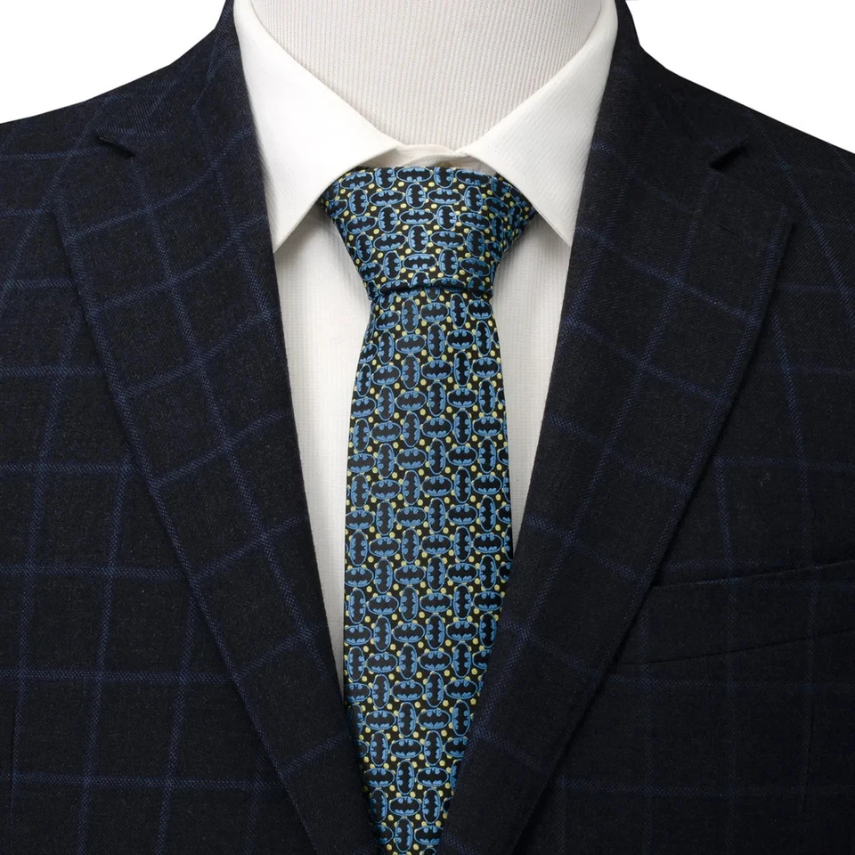 Corbata para hombre DC Comics Batman emblema multi negra Foto 2 de 4