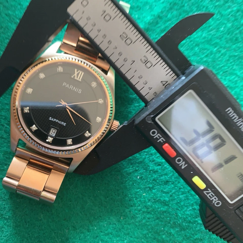 Mens Parnis Rose Gold Watch - Image 2 of 4