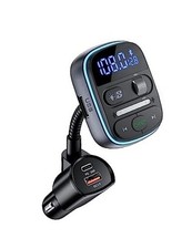 Bluetooth FM Transmitter PD 30W, Bluetooth Car Adapter with QC3.0 Fast