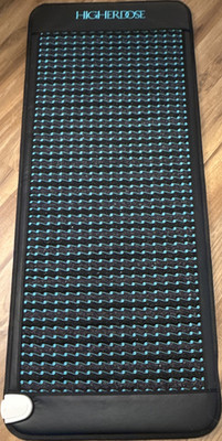 HigherDOSE Heated Magnetic Field Mat w/ Heat Controller & Carry Bag, Black/Blue
