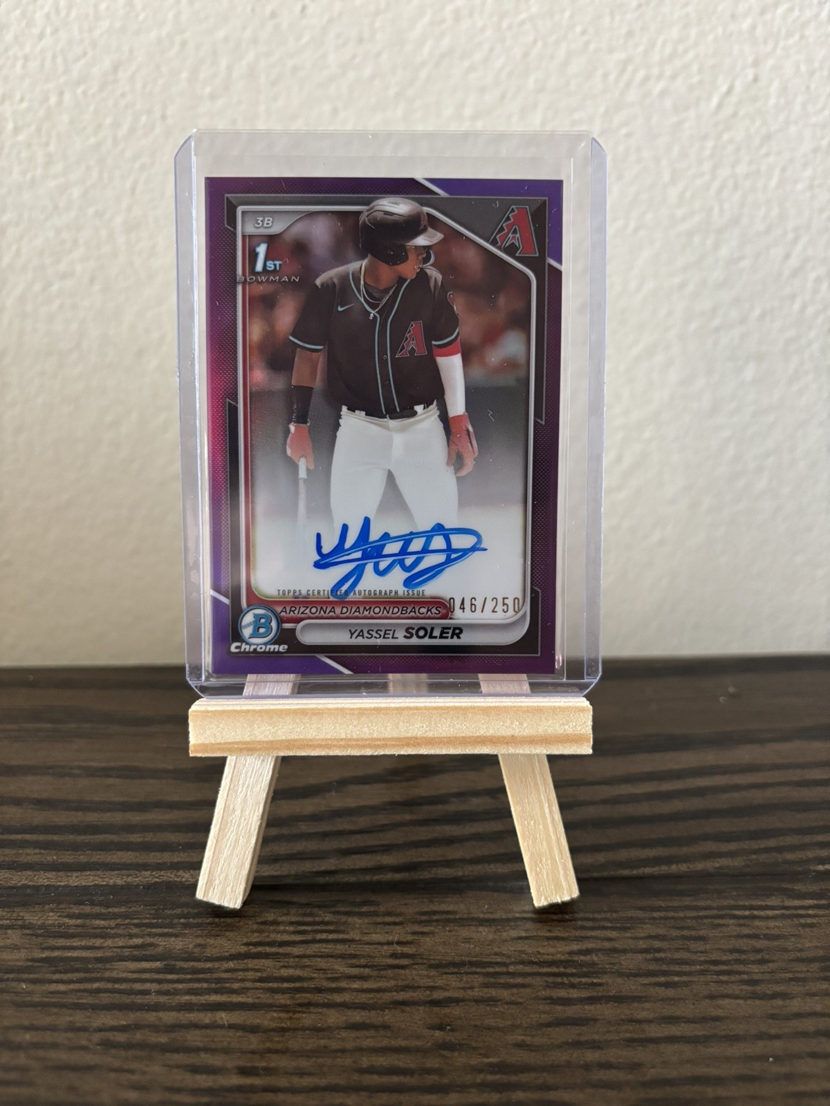 2024 Bowman Chrome 1st Prospect Yassel Soler Purple Refractor Auto /250