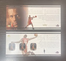 2003-04 Upper Deck LeBron James Jumbo Box Set Rookie Card RC #LJ1 LJ2 Cavaliers. rookie card picture