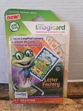 LeapFrog Imagicard Letter Factory Adventures Reading Learning Game LeapPad 4-7