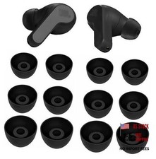 Replacement Ear Tips Eartips Ear Plug Ear Gels Compatible S/M/L 3 Size Black