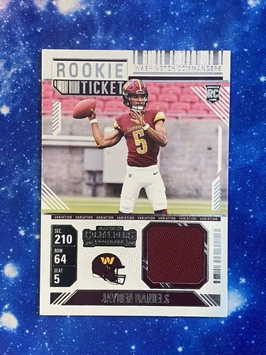 2024 Panini Contenders - Rookie Ticket Swatches Variation Jayden Daniels  MEM RC