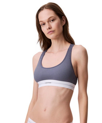 CALVIN KLEIN Bralette Bra Lightly Lined Grisaille Color Size XL $40 NWT