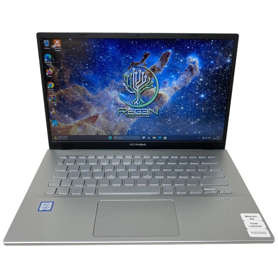 9220 PC Portatile Notebook 14” Asus X420UA i3 4Gb Ram 128Gb SSD M.2 Gar. 12M - Immagine 2 di 4