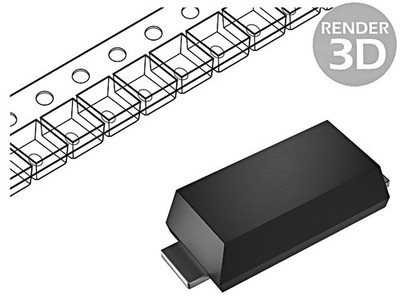10X SS23M Diode: Gleichrichterdiode Schottky microSMA SMD 30V 2A TAIWAN SEMICOND