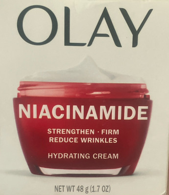 Olay Niacinamide Hydrating Face & Neck Cream Moisturizer Wrinkles 1.7 oz