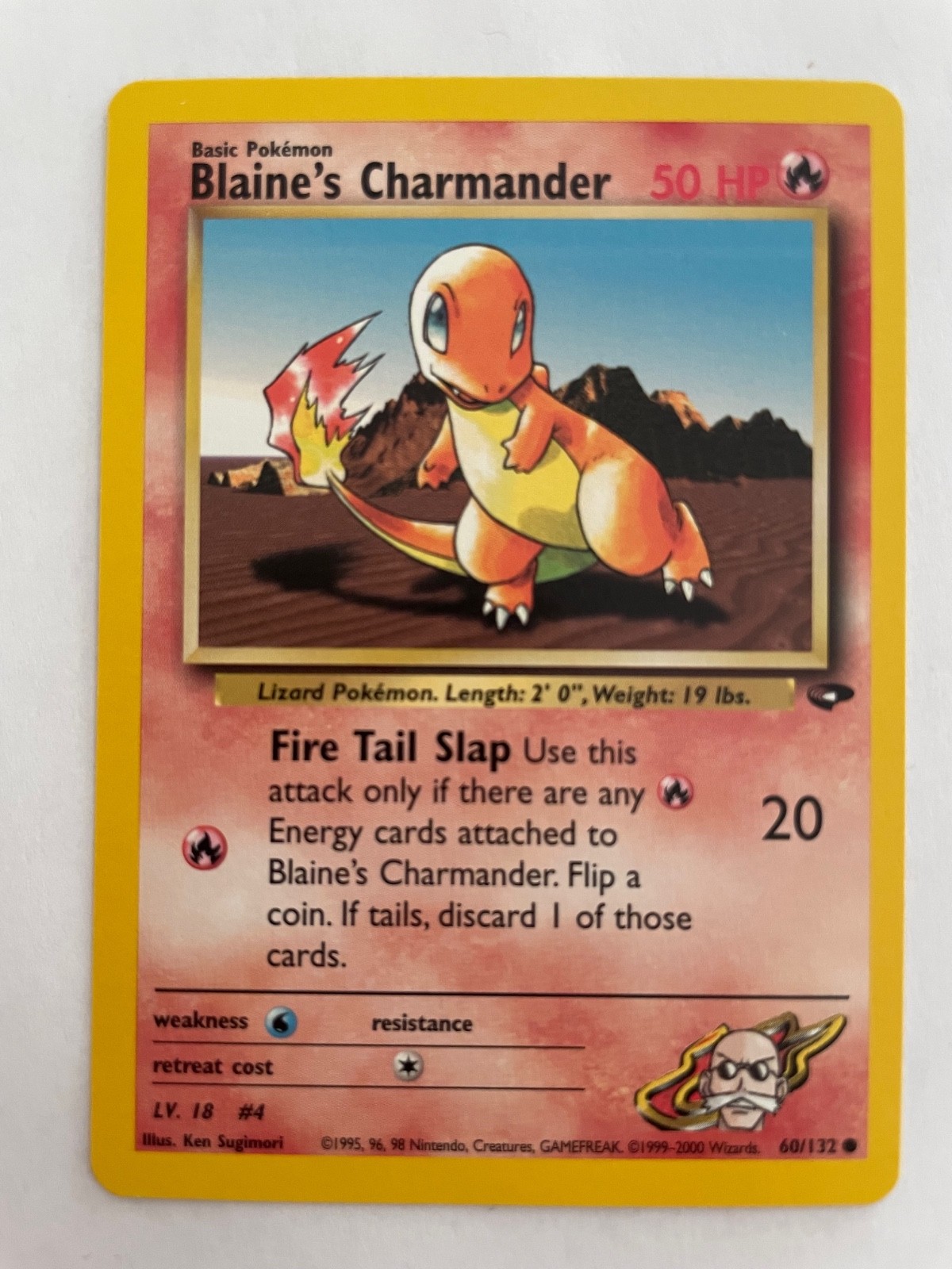 Blaine's Charmander Pokémon TCG Gym Challenge 60/132 NM